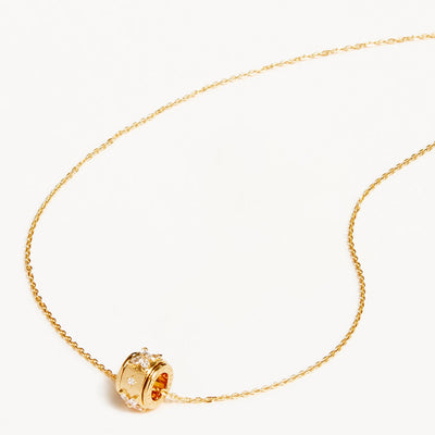By Charlotte No Rain No Flowers Spinning Meditation Necklace, Gold