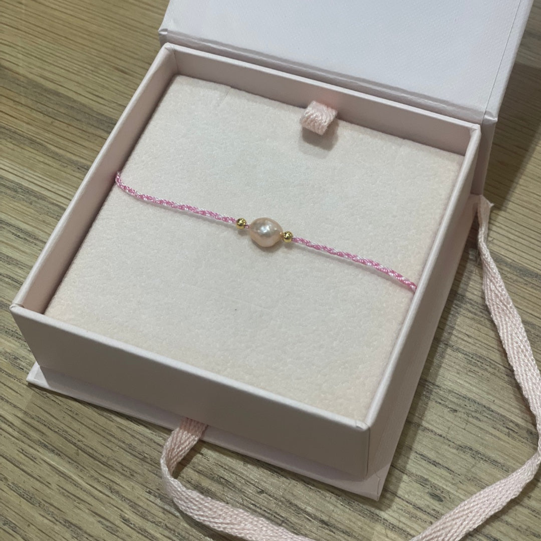 By Charlotte Pink Peace Bracelet, Gold