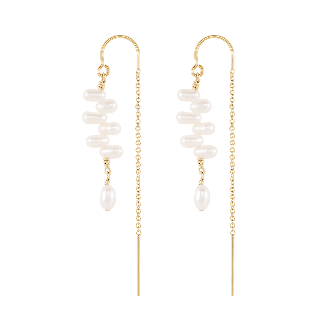 Alana Maria Capri Earrings, Gold