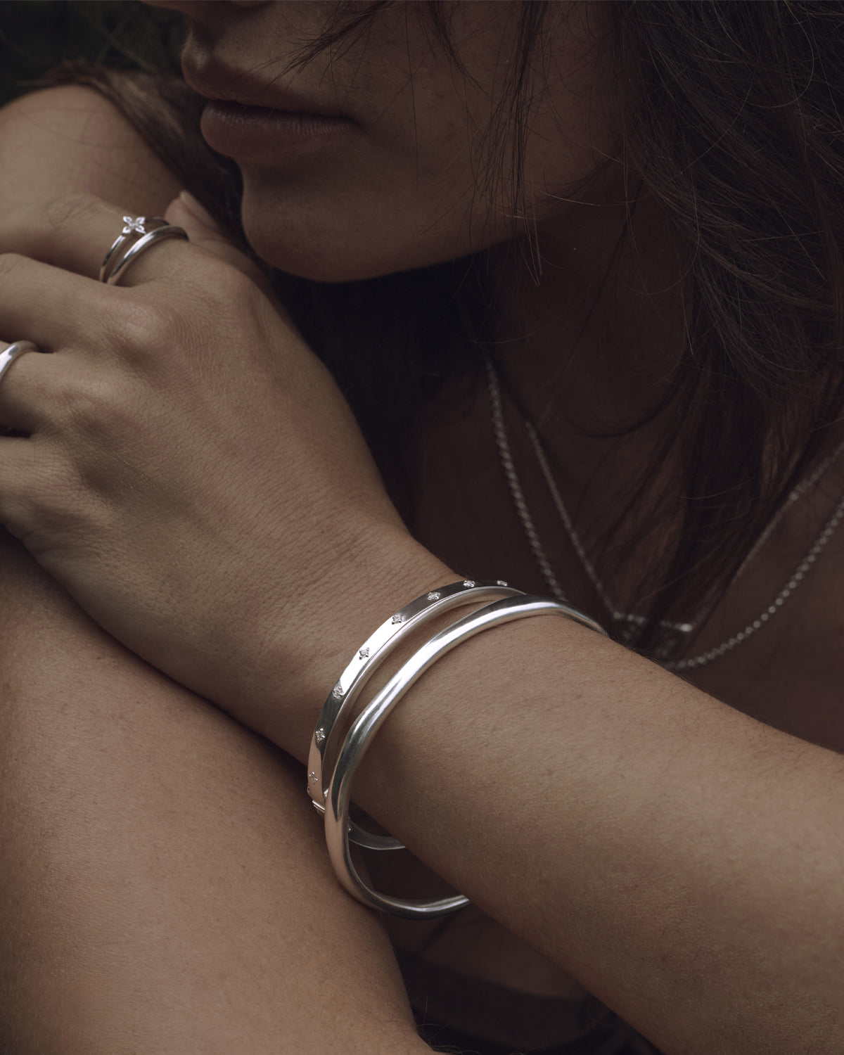 By Charlotte Lover Bangle, Silver