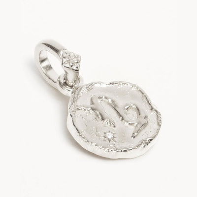 By Charlotte Cosmic Love Reversible Zodiac Pendant, Silver