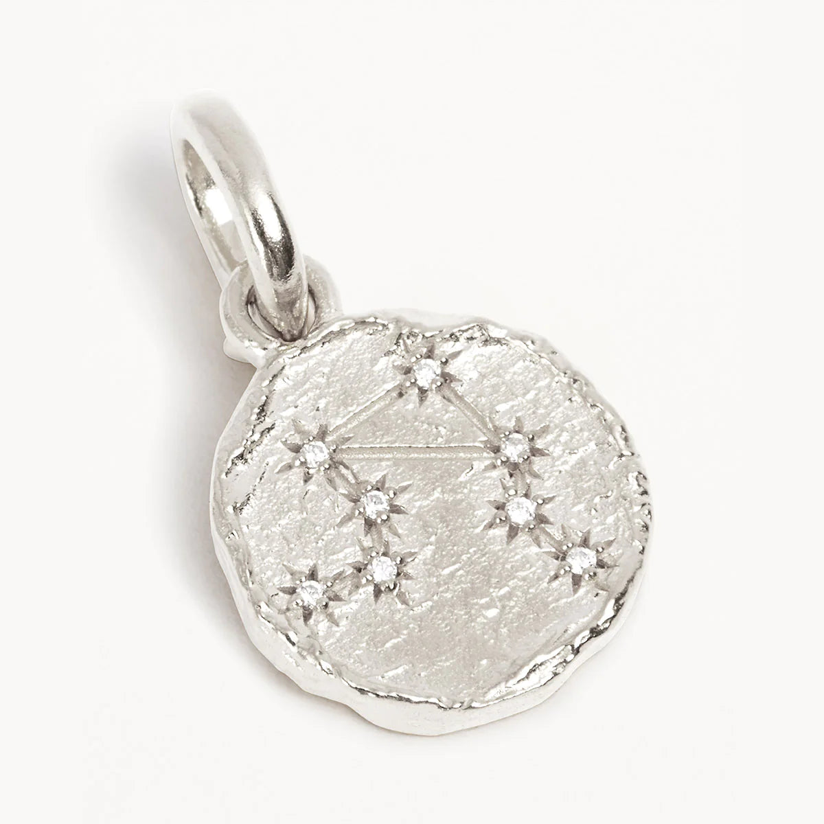 By Charlotte Cosmic Love Reversible Zodiac Pendant, Silver