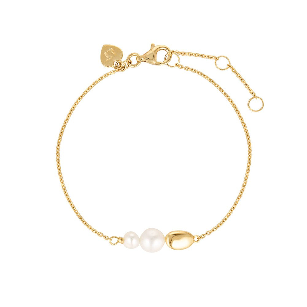 Linda Tahija Brook Pearl Bracelet, Gold