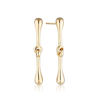 Linda Tahija Mon Drop Earrings, Gold