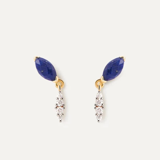 PD Paola Lapis Lazuli Ginger Earrings, Gold