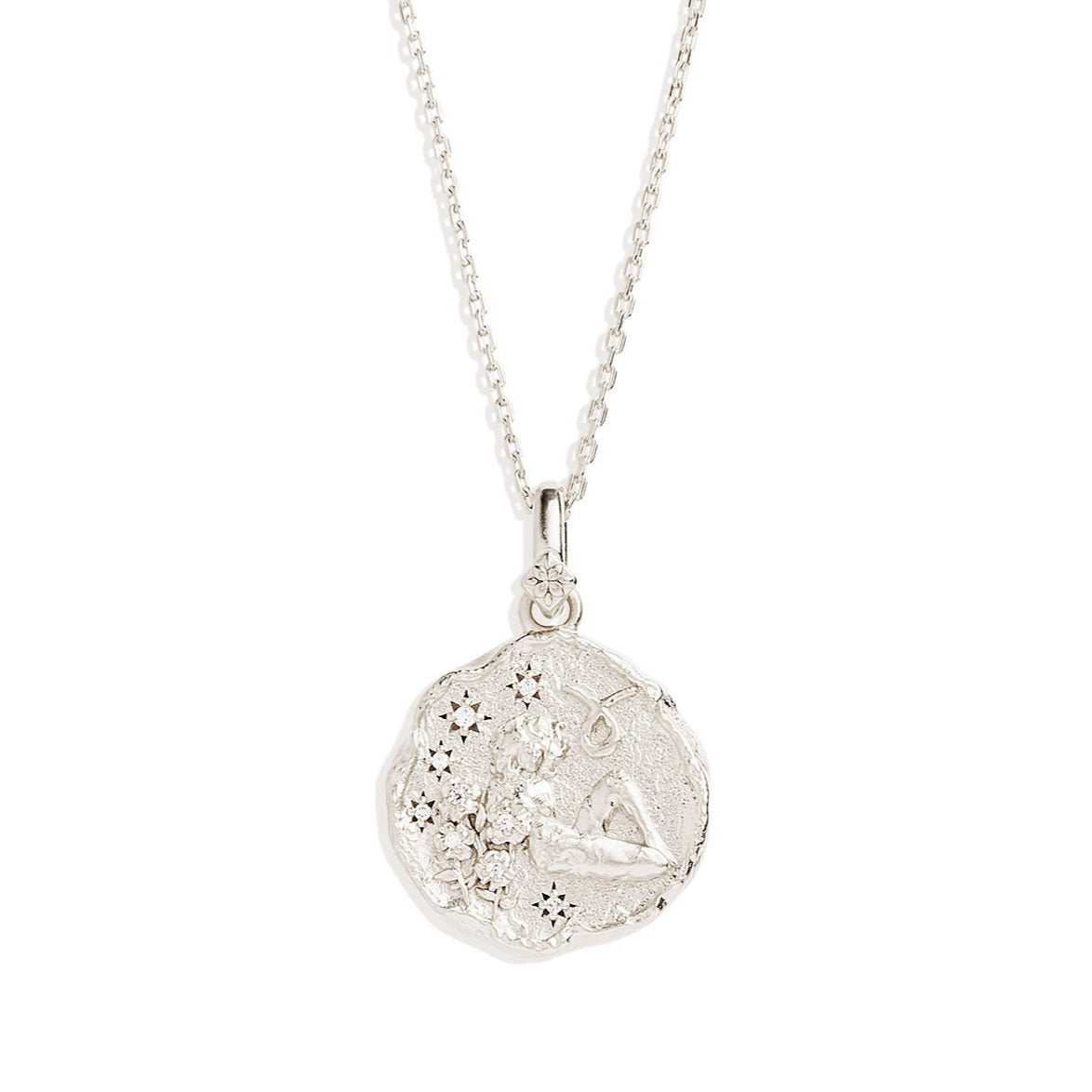 By Charlotte She Is Zodiac Necklace, Silver