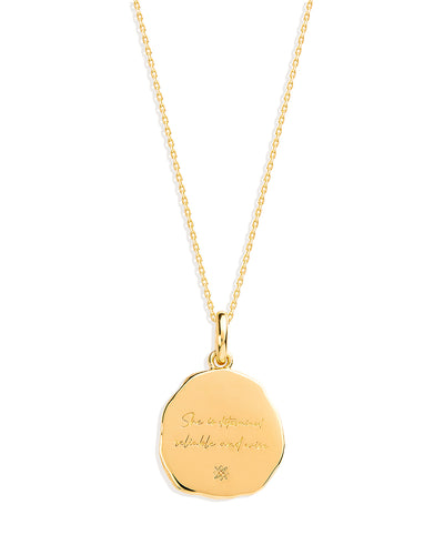 By Charlotte She Is Zodiac Necklace, Gold