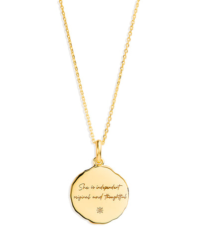 By Charlotte She Is Zodiac Necklace, Gold