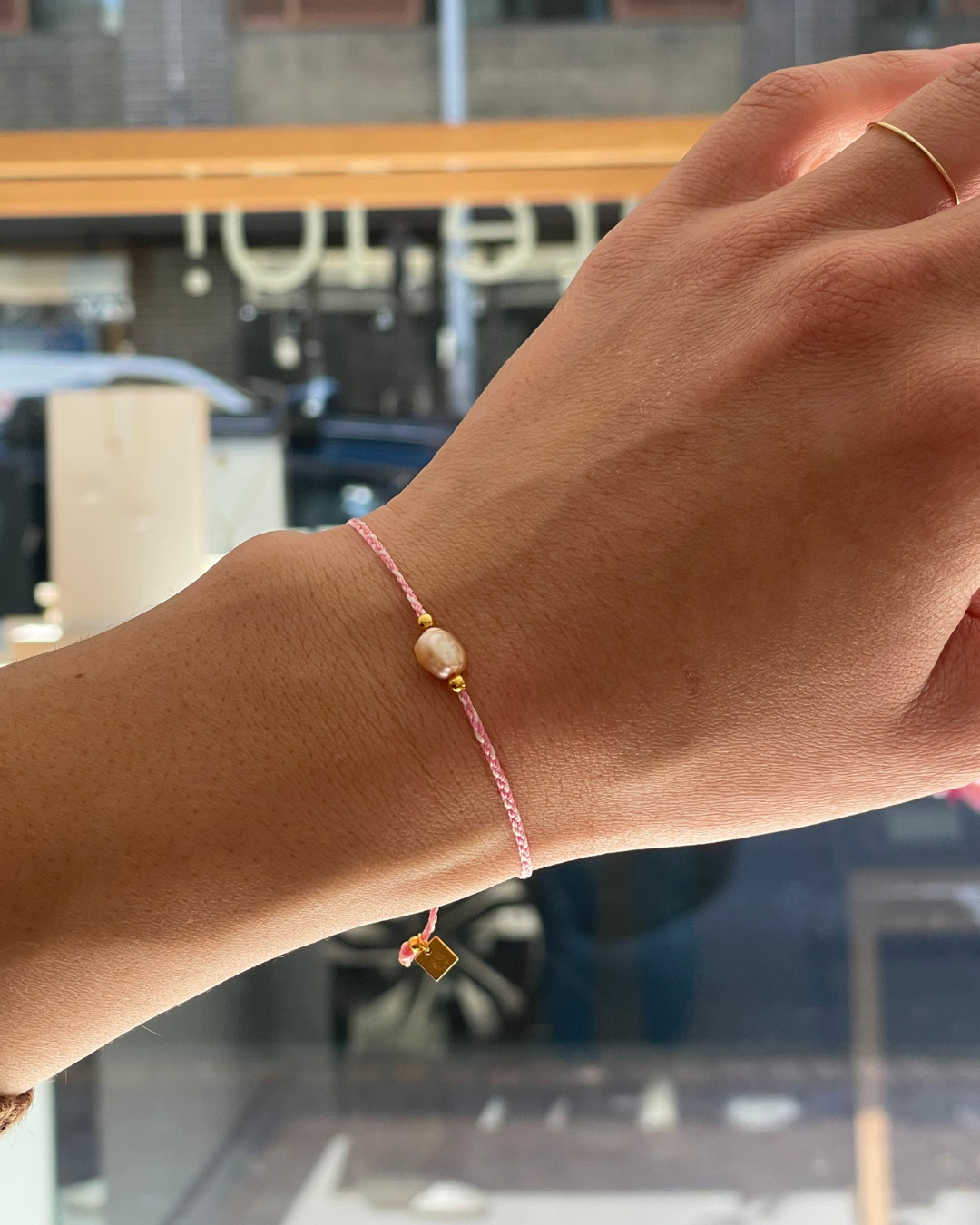 By Charlotte Pink Peace Bracelet, Gold