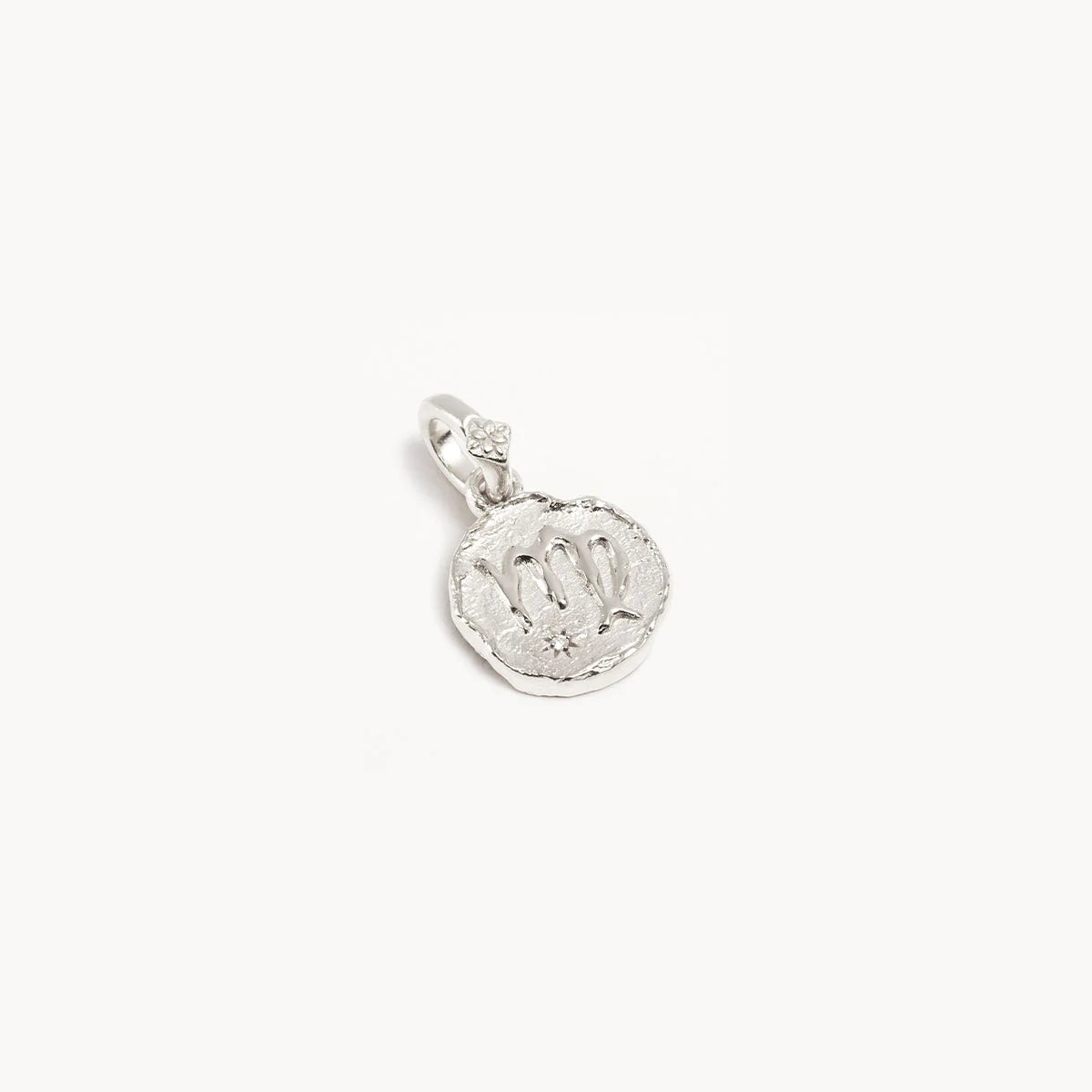 By Charlotte Cosmic Love Reversible Zodiac Pendant, Silver