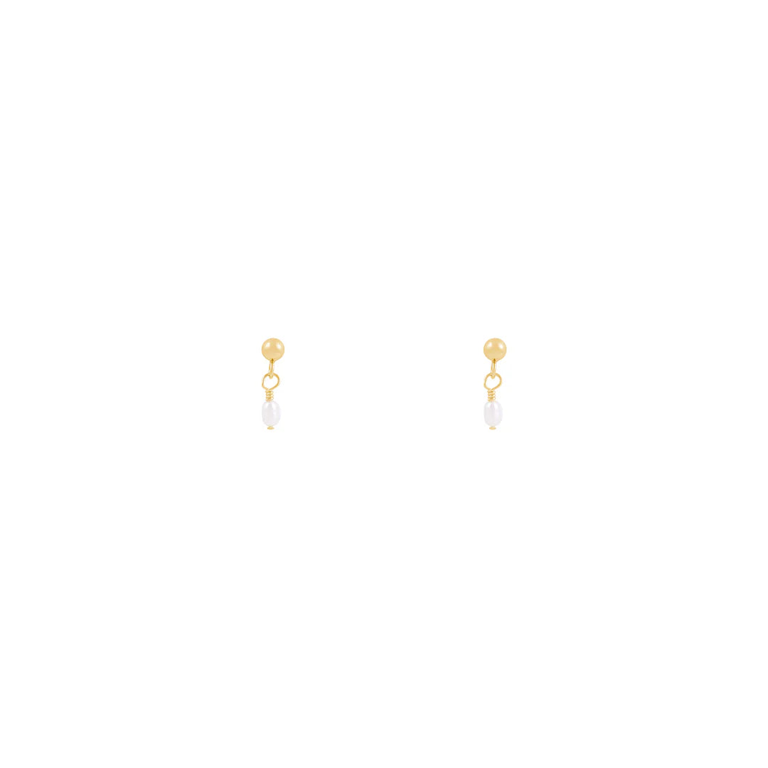 Alana Maria Noa Freshwater Pearl Earrings, Gold