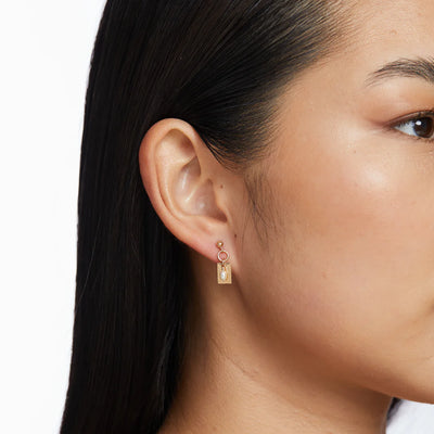 Alana Maria Tara Freshwater Pearl Earrings, Gold