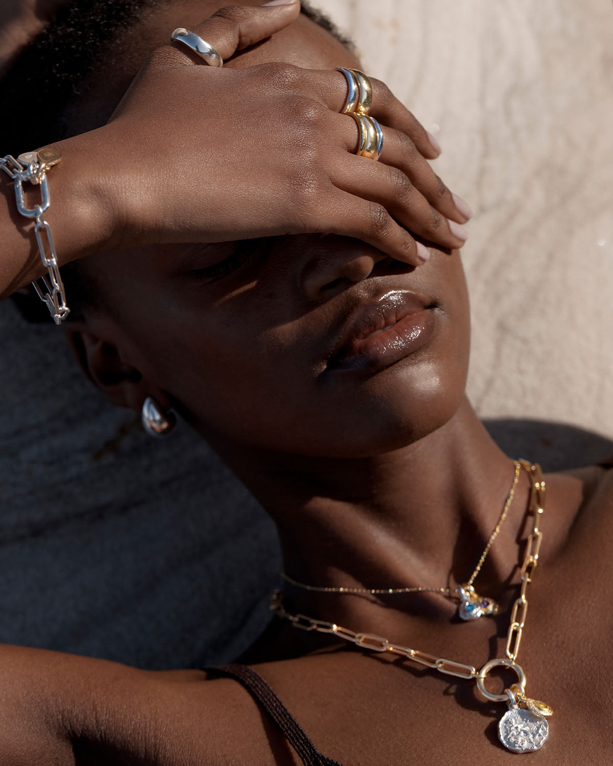 By Charlotte With Love Annex Link Bracelet Silver