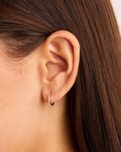 By Charlotte 14k Gold Celestial Single Sleeper Hoop Earring