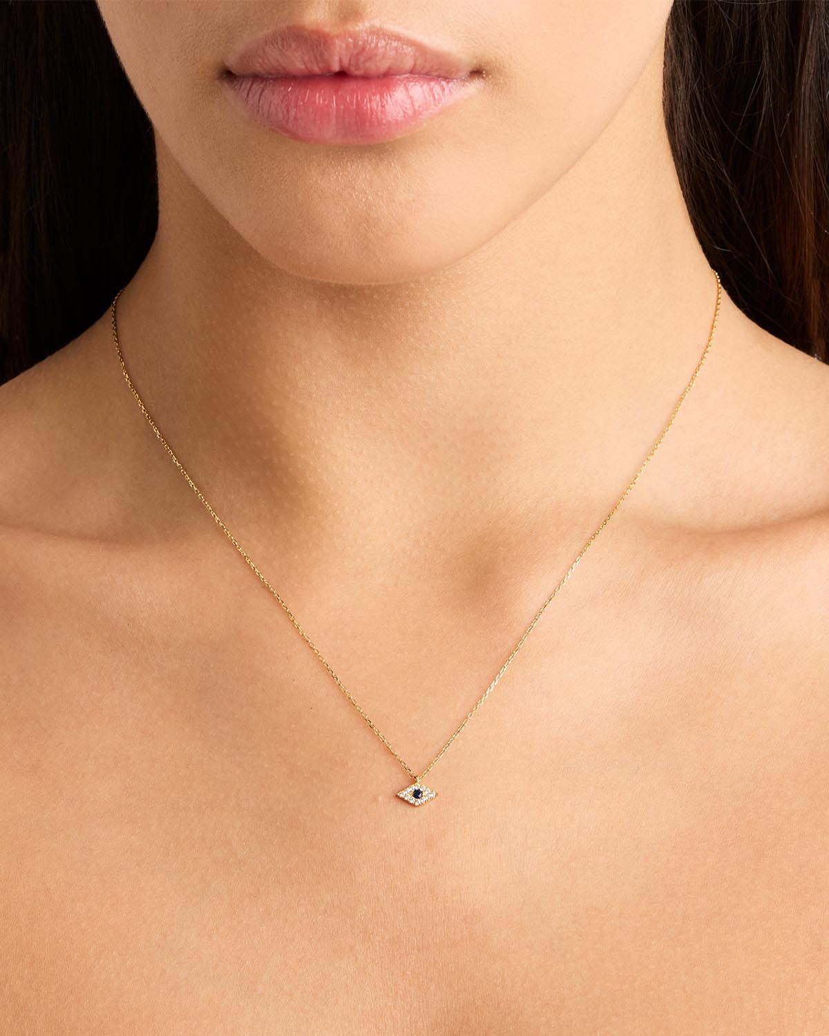 By Charlotte 14k Gold Evil Eye Necklace