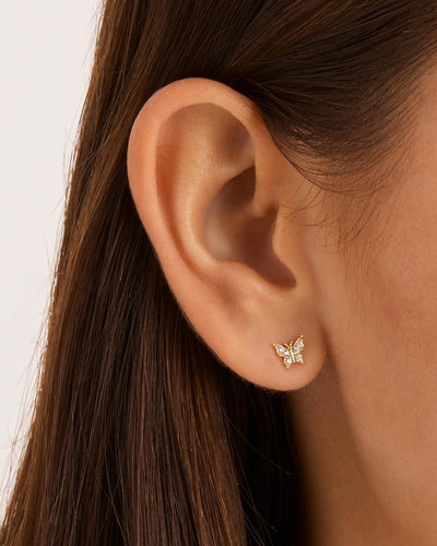 By Charlotte 14k Gold Fly With Me Single Stud Earring
