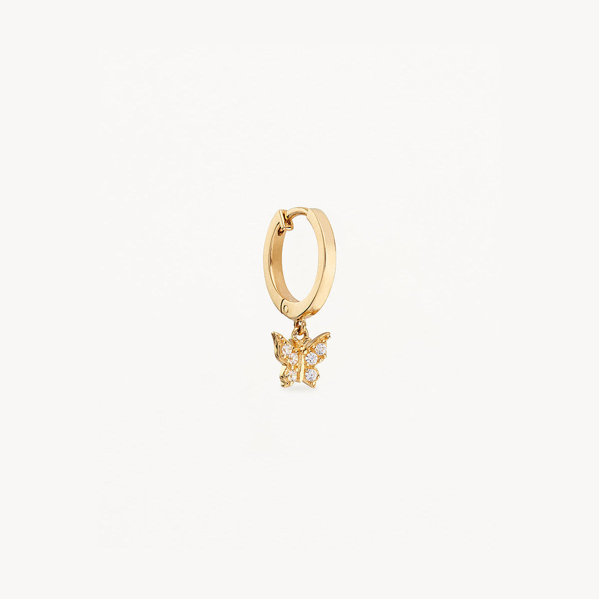 By Charlotte 14k Gold Fly With Me Single Hoop Earring