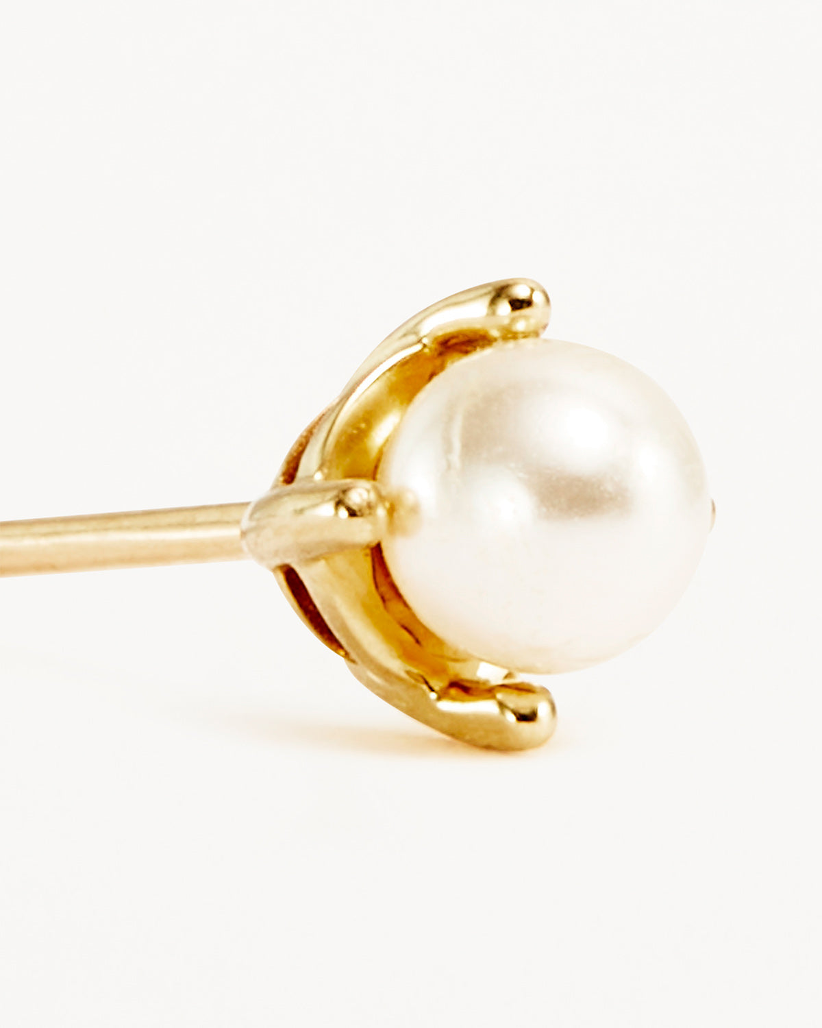 By Charlotte 14k Solid Gold Hope Pearl Single Stud Earring