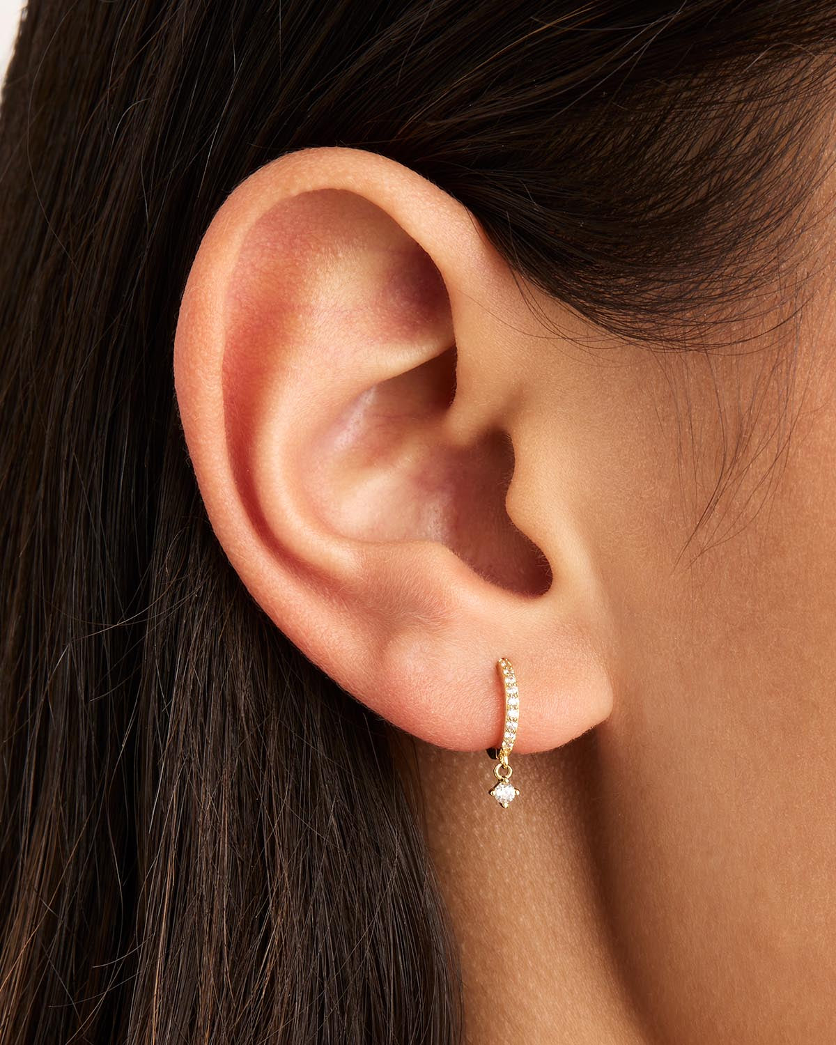 By Charlotte 14k Magical Dreams Sleeper Single Hoop Earring
