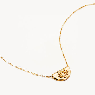 By Charlotte 14k Gold Mini Lotus Necklace
