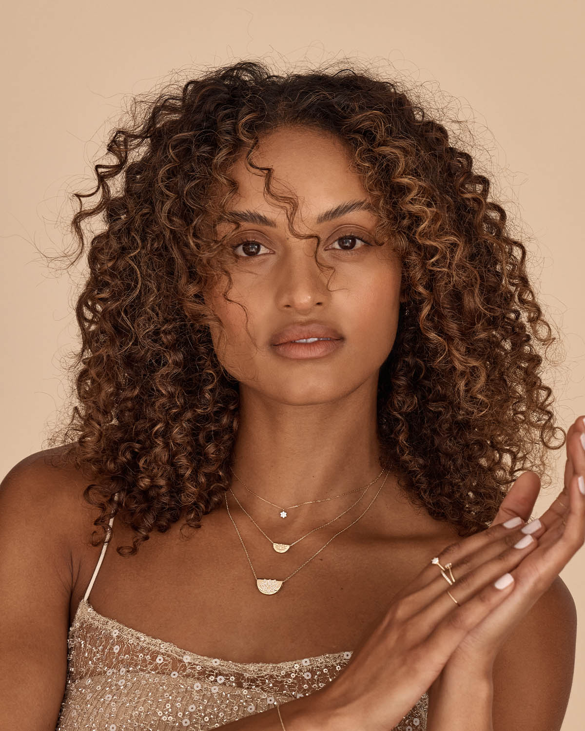 By Charlotte 14k Gold Mini Lotus Necklace