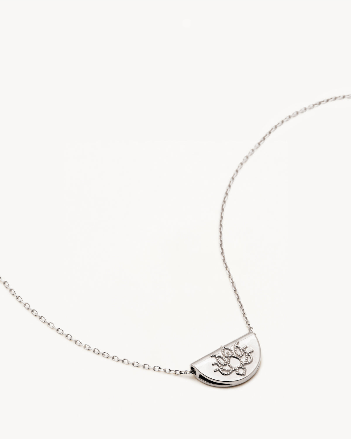 By Charlotte 14k Gold Mini Lotus Necklace