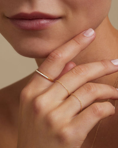 By Charlotte 14k Gold Purity Chain Ring