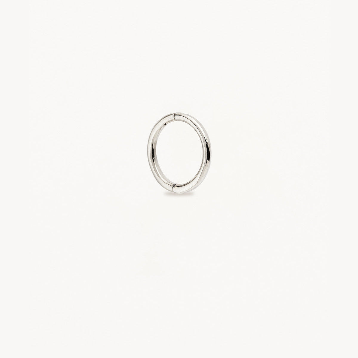 By Charlotte 14k White Gold Purity Sleeper Single Hoop Earring