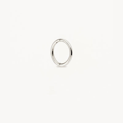By Charlotte 14k White Gold Purity Sleeper Single Hoop Earring