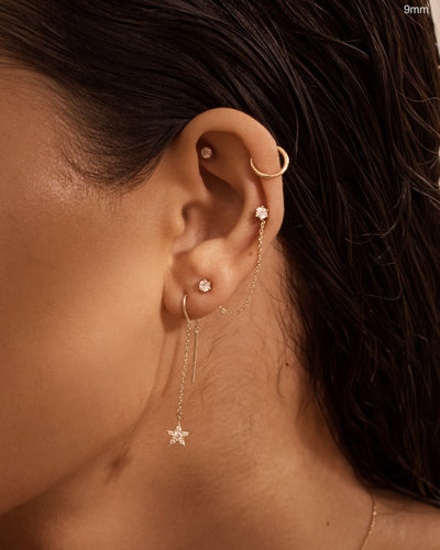 By Charlotte 14k Gold Purity Sleeper Single Hoop Earring