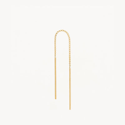 By Charlotte 14k Gold Purity Single Thread Earring