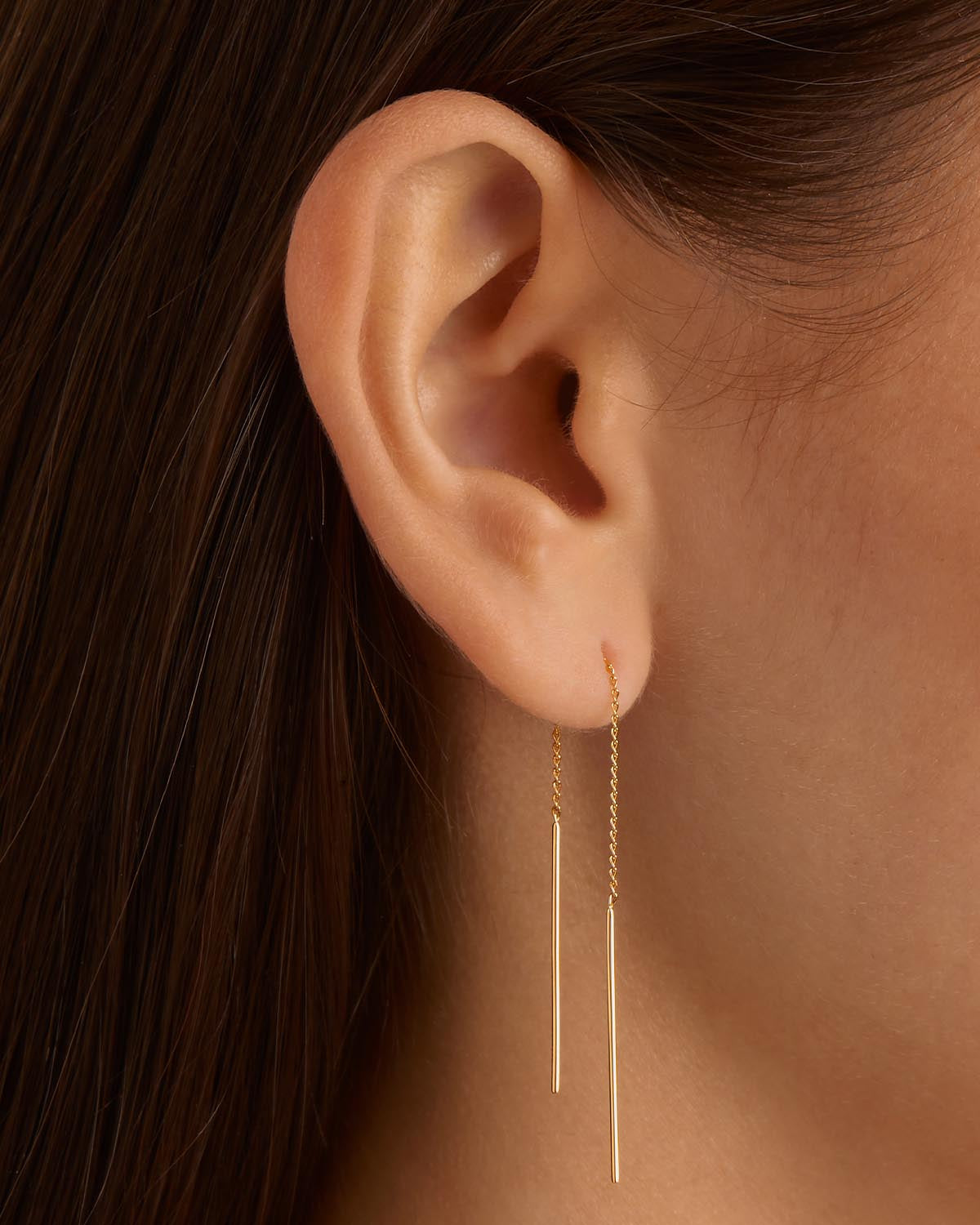 By Charlotte 14k Gold Purity Single Thread Earring