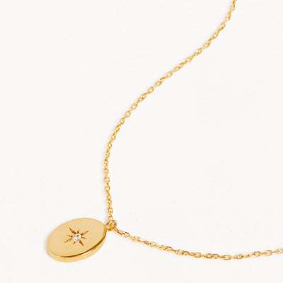 By Charlotte 14k Gold Shine Your Light Diamond Necklace
