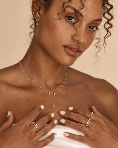 By Charlotte 14k Gold Shine Your Light Diamond Necklace