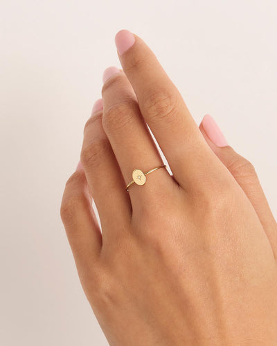 By Charlotte 14k Gold Shine Your Light Ring