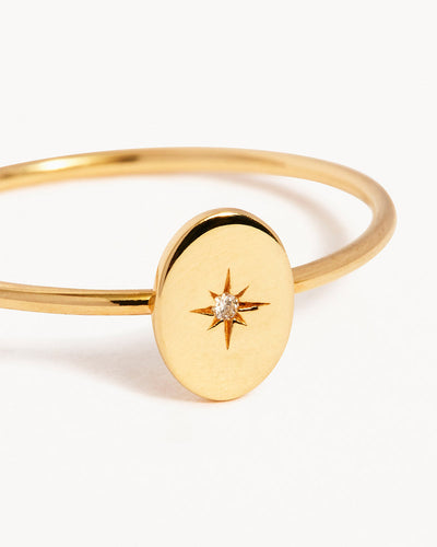 By Charlotte 14k Gold Shine Your Light Ring