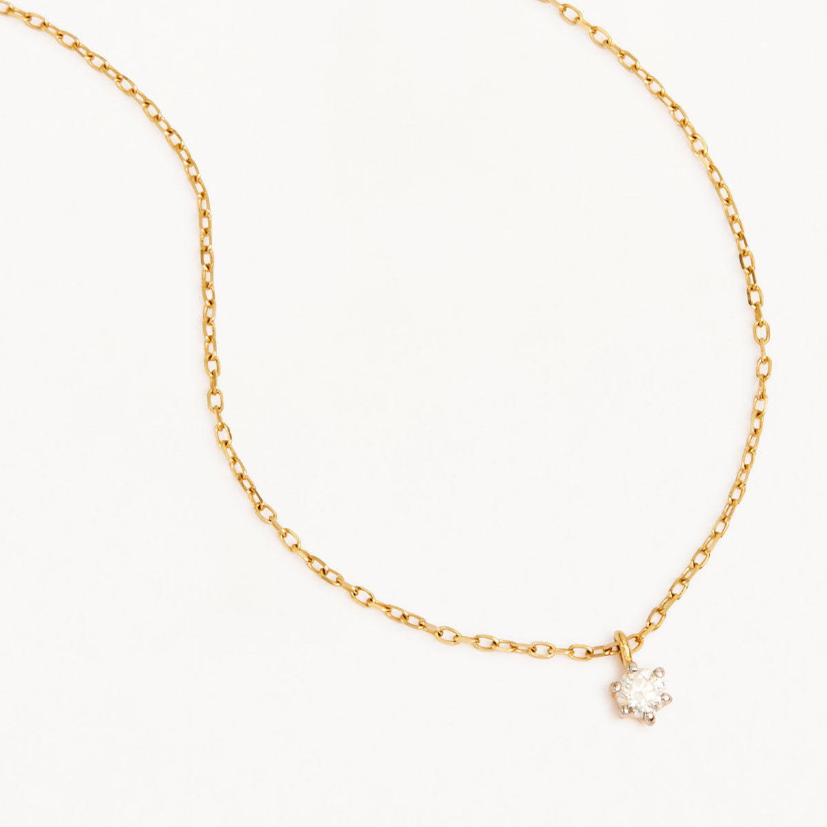 By Charlotte 14k Gold Sweet Droplet Diamond Necklace