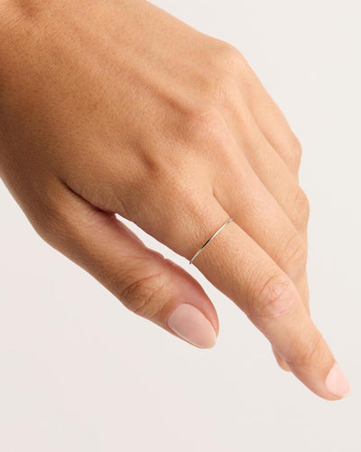 By Charlotte 14k White Gold Sweet Purity Ring