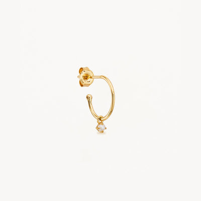 By Charlotte 14k Gold Tranquillity Single Hoop Earring