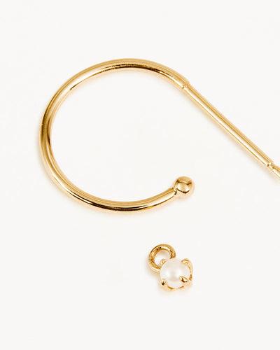 By Charlotte 14k Gold Tranquillity Single Hoop Earring