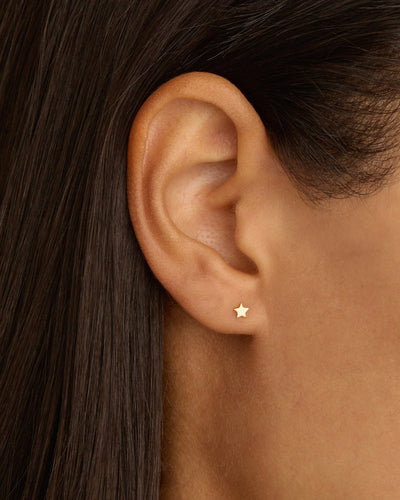 By Charlotte 14k Gold Stellar Cartilage Flatback Earring