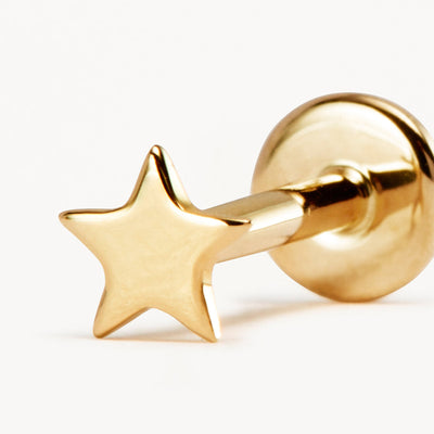 By Charlotte 14k Gold Stellar Cartilage Flatback Earring