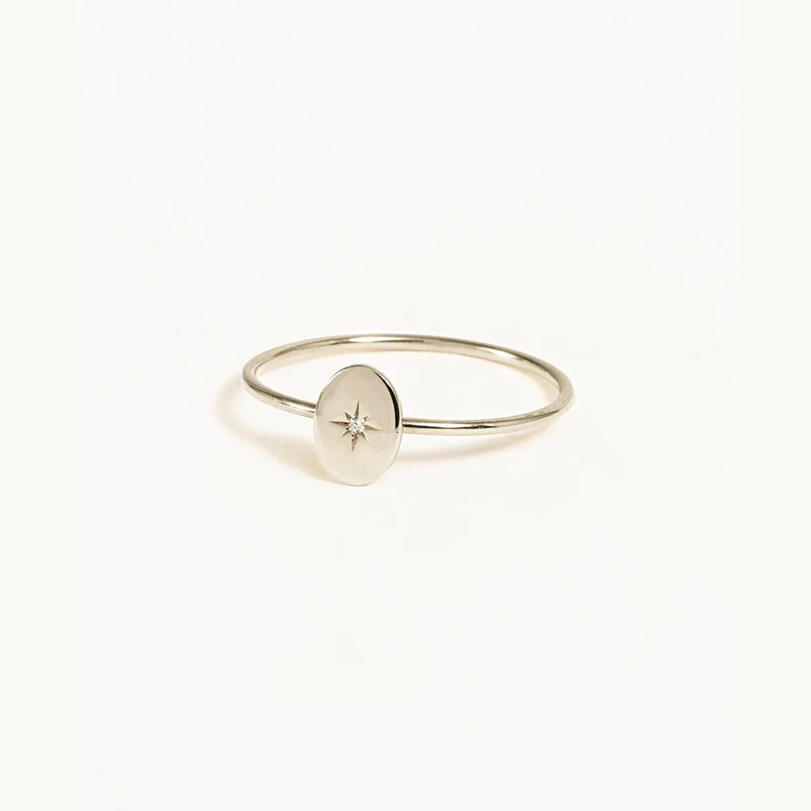 By Charlotte 14k White Gold Shine Your Light Ring