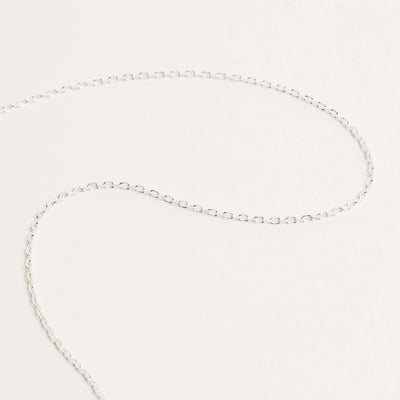 By Charlotte 14k White Gold 18" Signature Chain Necklace