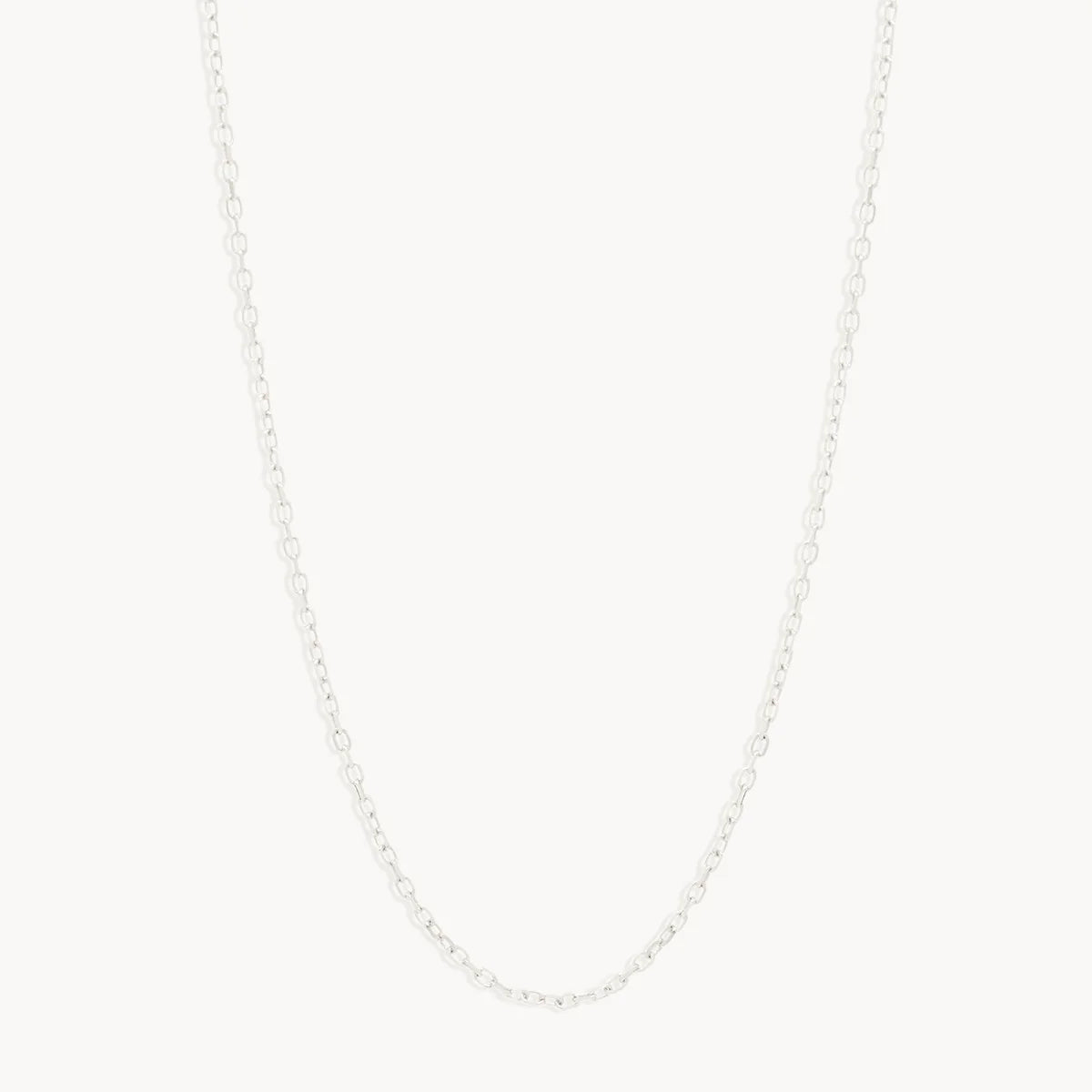 By Charlotte 14k White Gold 18" Signature Chain Necklace