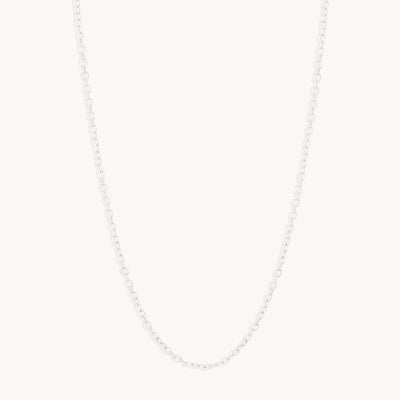 By Charlotte 14k White Gold 18" Signature Chain Necklace