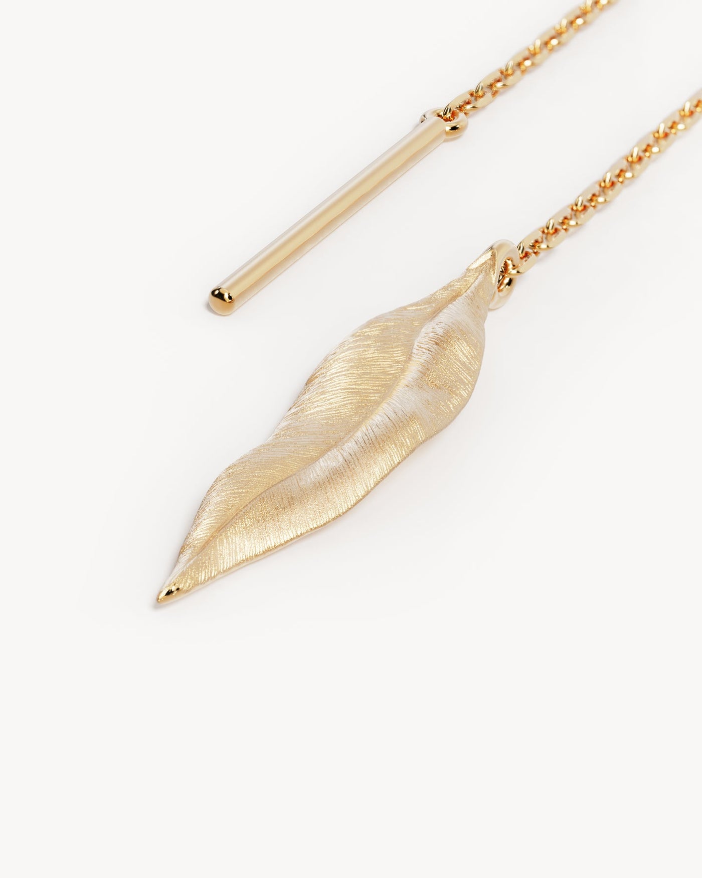 By Charlotte Awaken Thread Earrings, Gold