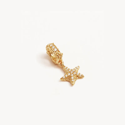 By Charlotte By the Sea Starfish Pendant, Gold