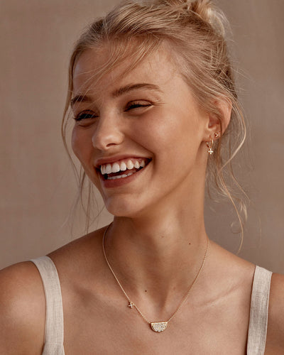 By Charlotte Live in Light Lotus Necklace, Gold