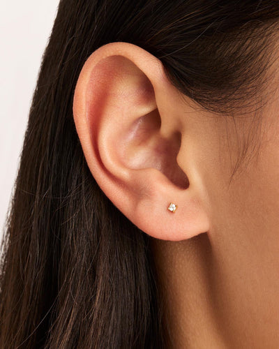 By Charlotte Pure Light Stud Earrings, Gold or Silver